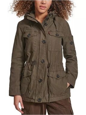 Levi’s hooded military jacket